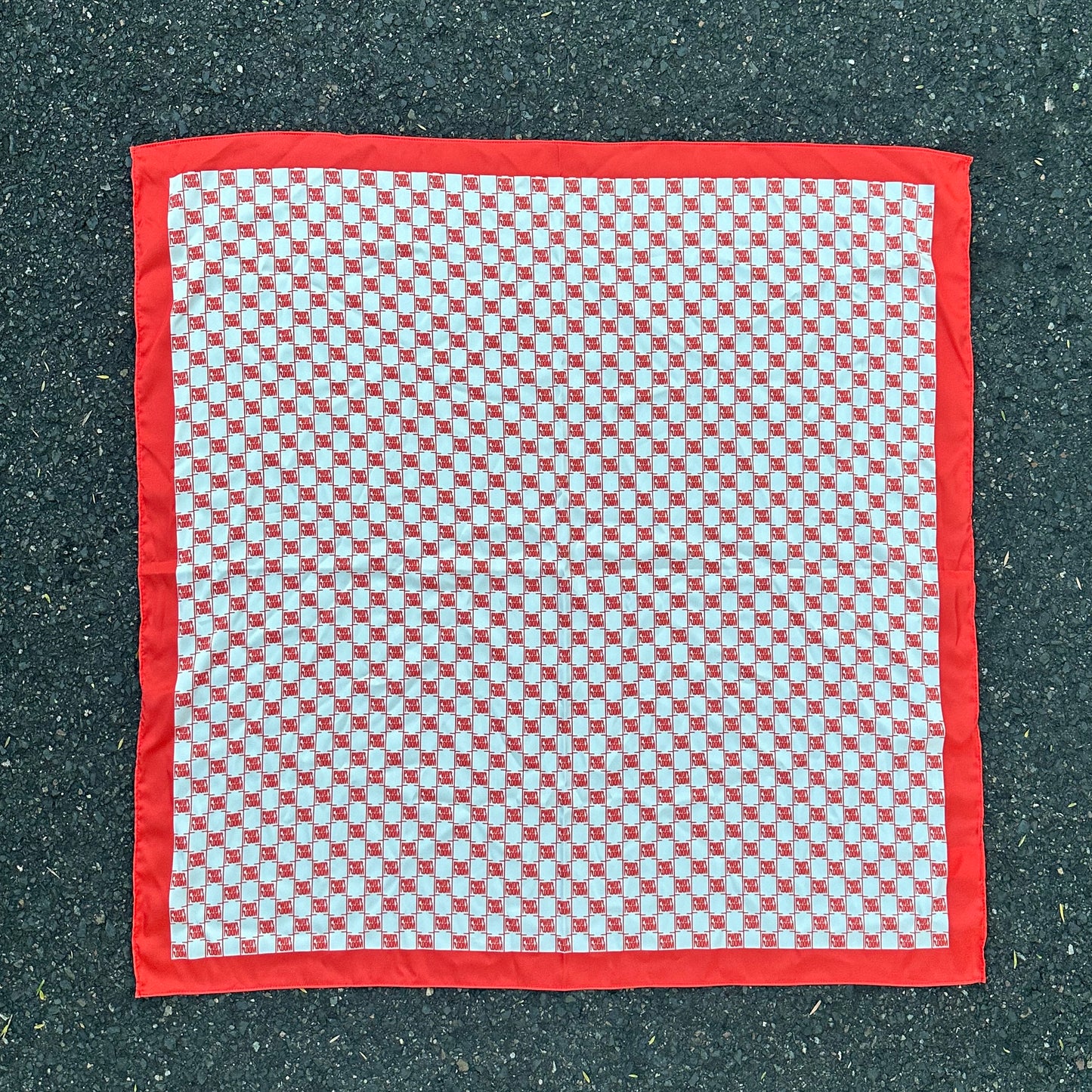 THE STAMP SCARF IN IVORY