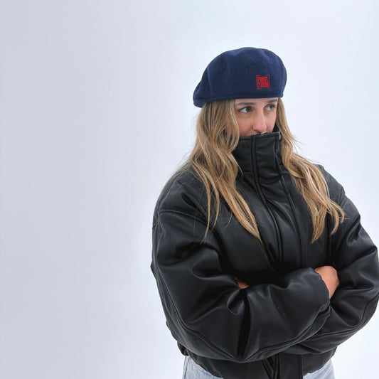 THE STAMP BERET IN NAVY
